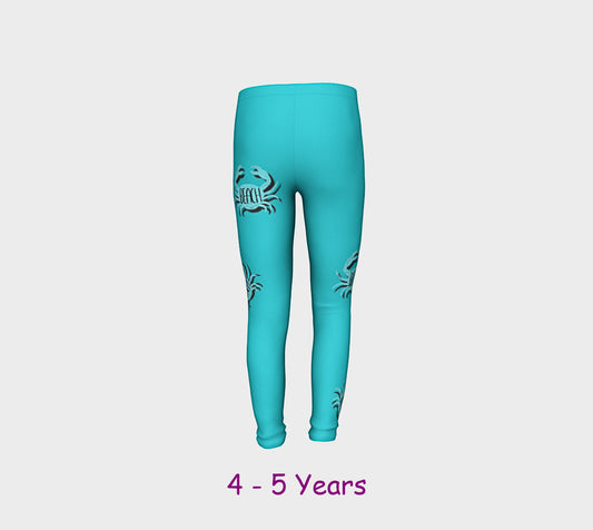 Beach Crab Youth Leggings