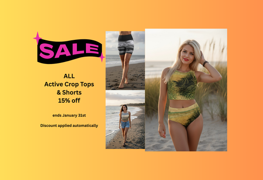 Unleash Your Inner Athlete: Sale on the Hottest Crop Tops and Shorts!