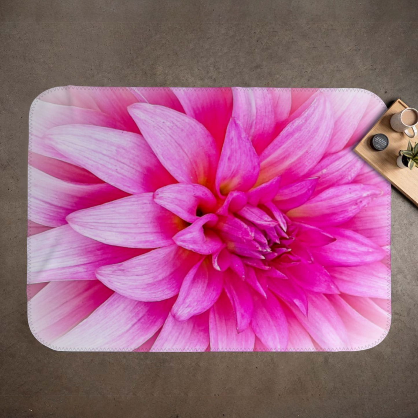 Summer Dahlia Coastal Blanket