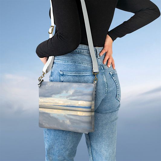Light Language Parksville Beach Vegan Leather Crossbody Purse