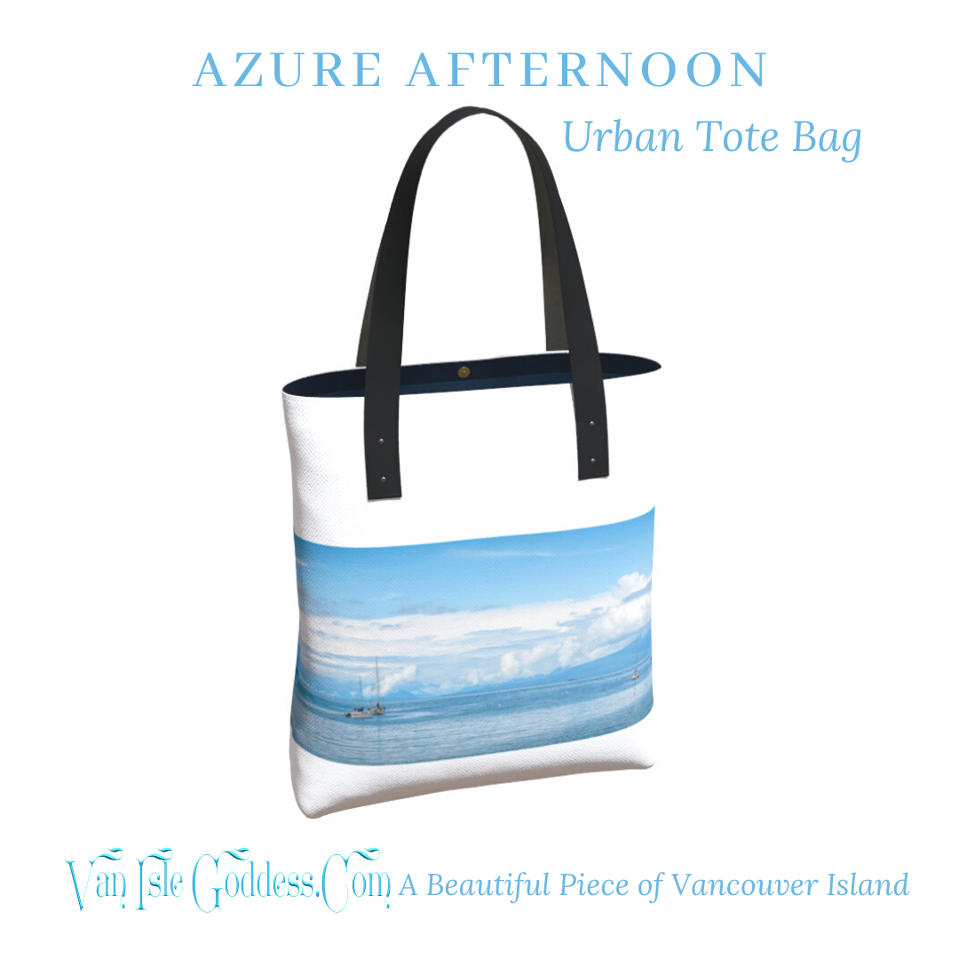Azure Afternoon Gabriola Island Urban Tote Bag