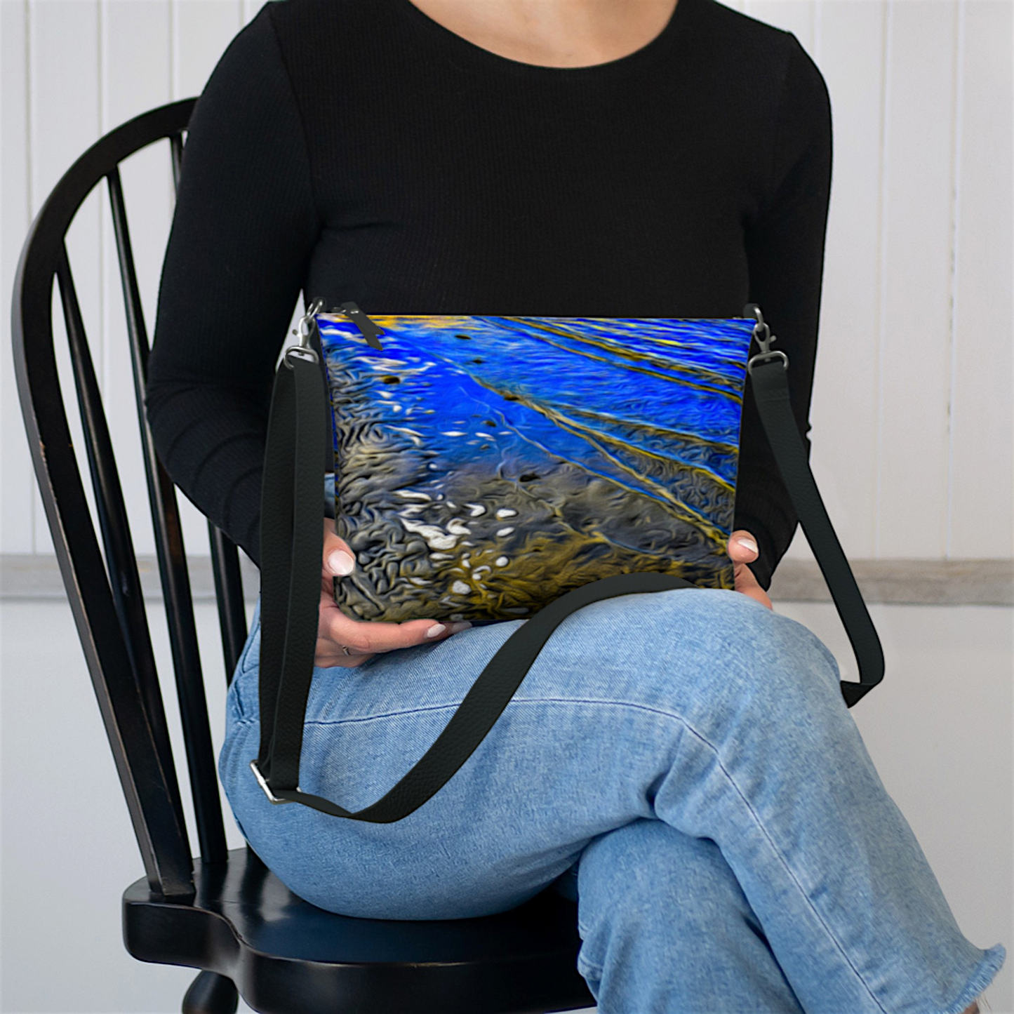 Ebb & Flow Vegan Leather Crossbody Purse
