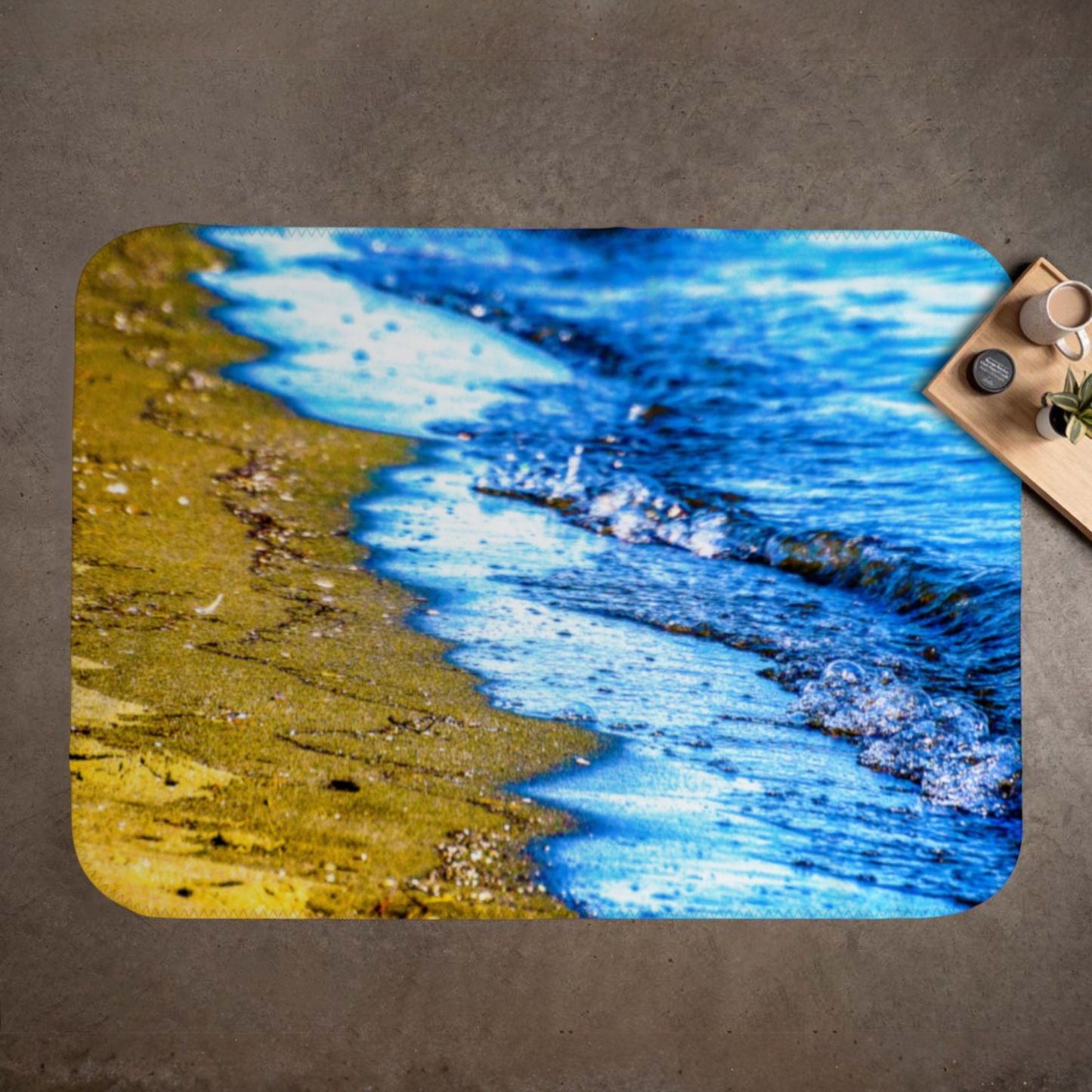 Beach Wave Coastal Blanket