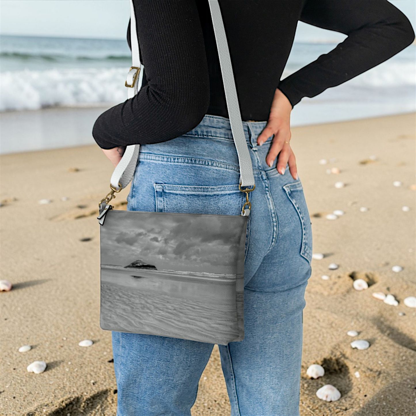 Long Beach Tofino Vegan Leather Crossbody Purse