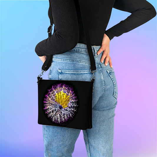Spotlight Sand Dollar Vegan Leather Crossbody Purse