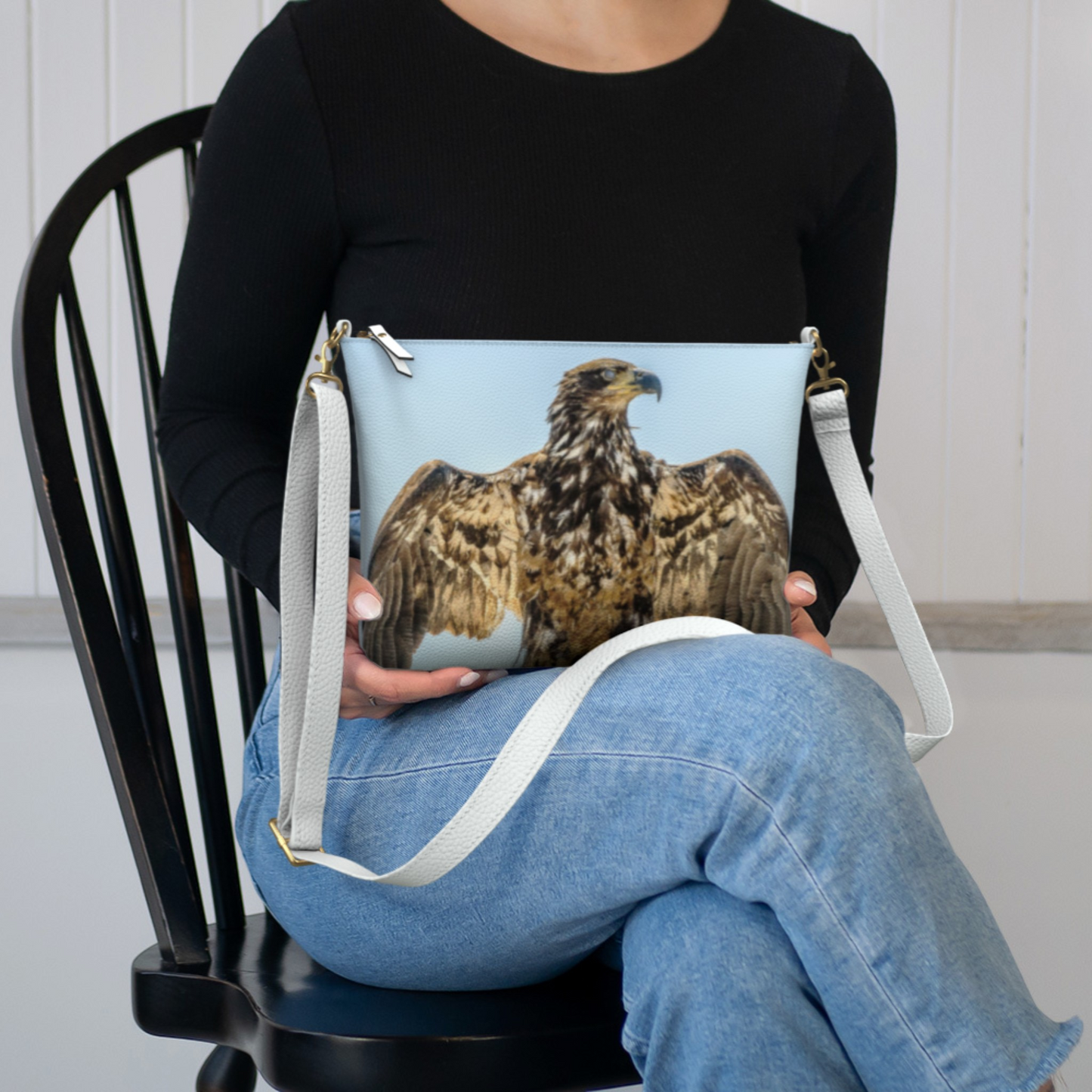 Thunderbird Eagle Vegan Leather Crossbody Purse