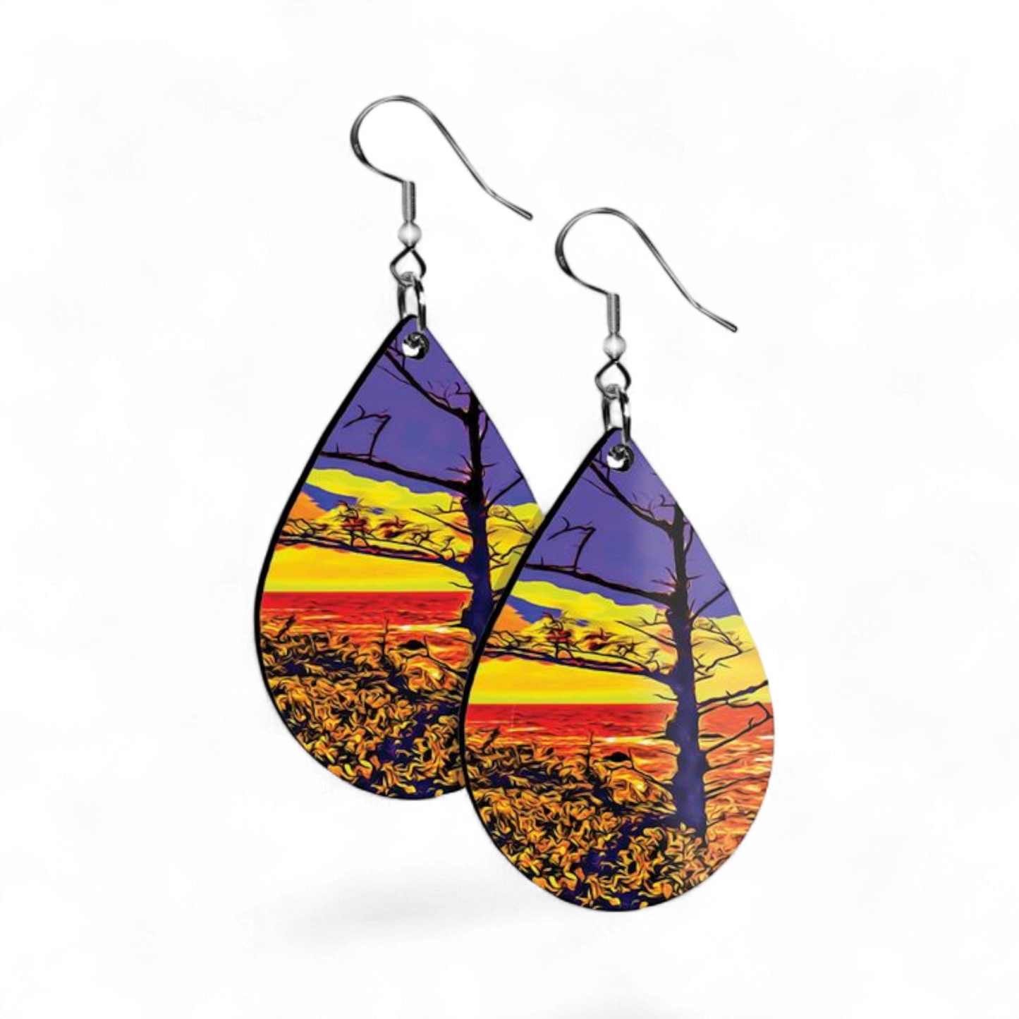 Wild Pacific Teardrop Earrings