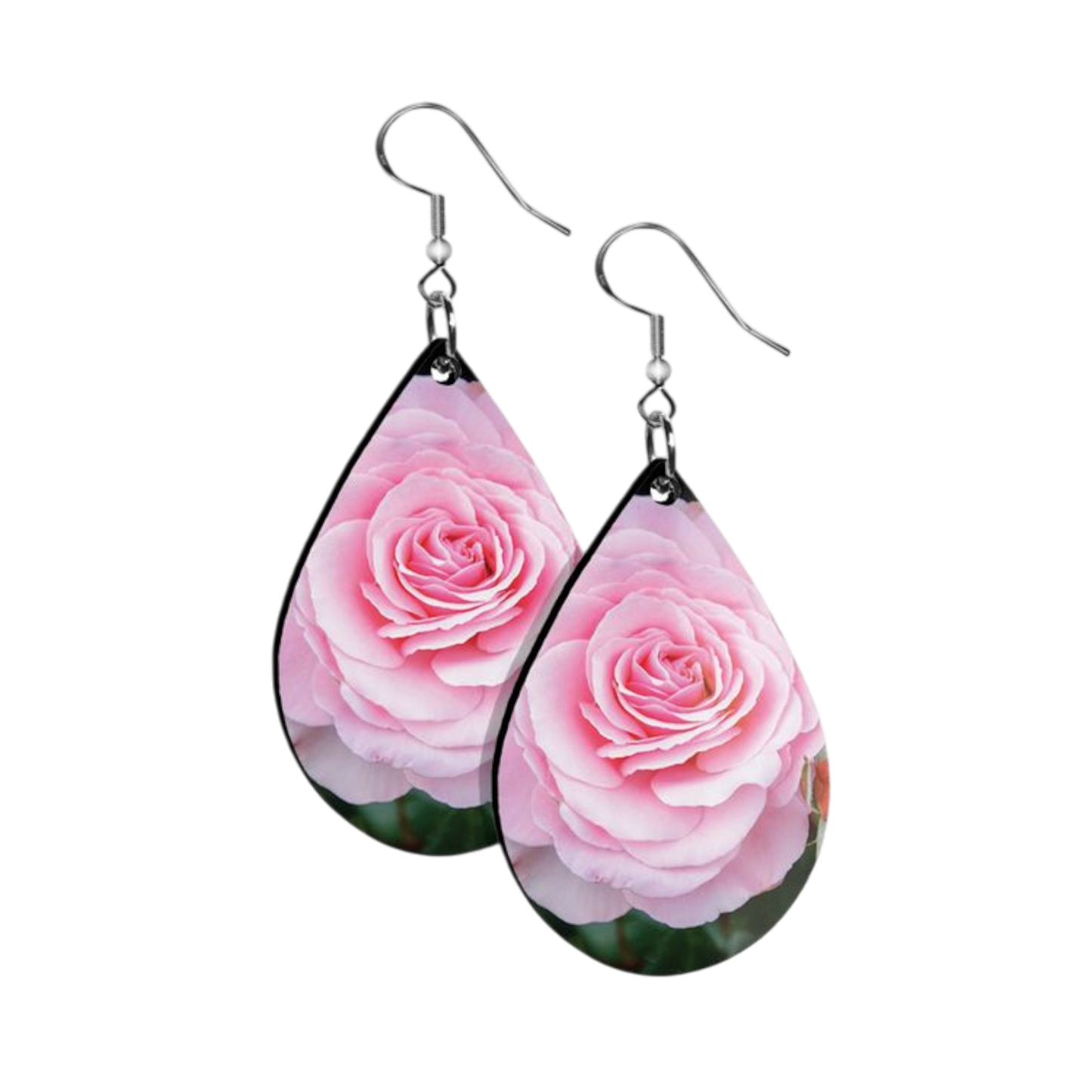 Love Surrounds Roses Teardrop Earrings