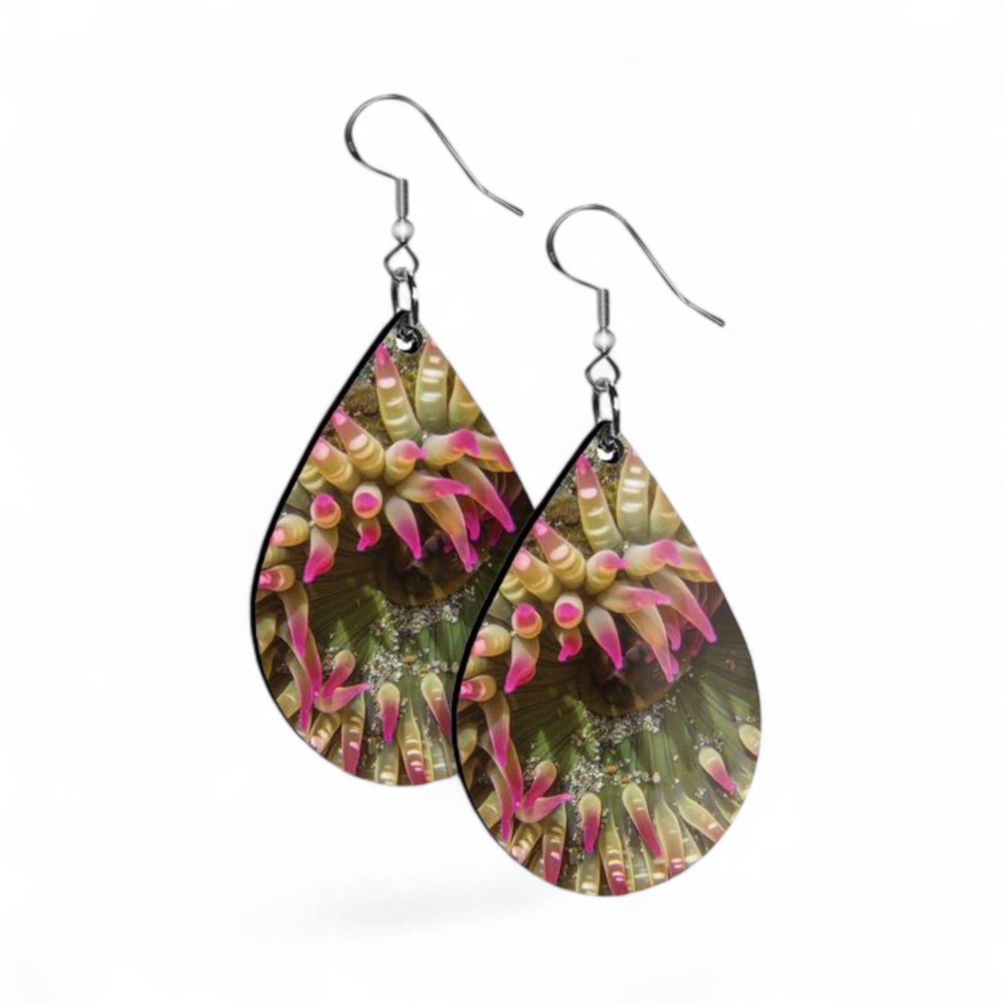 Enchanted Sea Anemone Teardrop Earrings