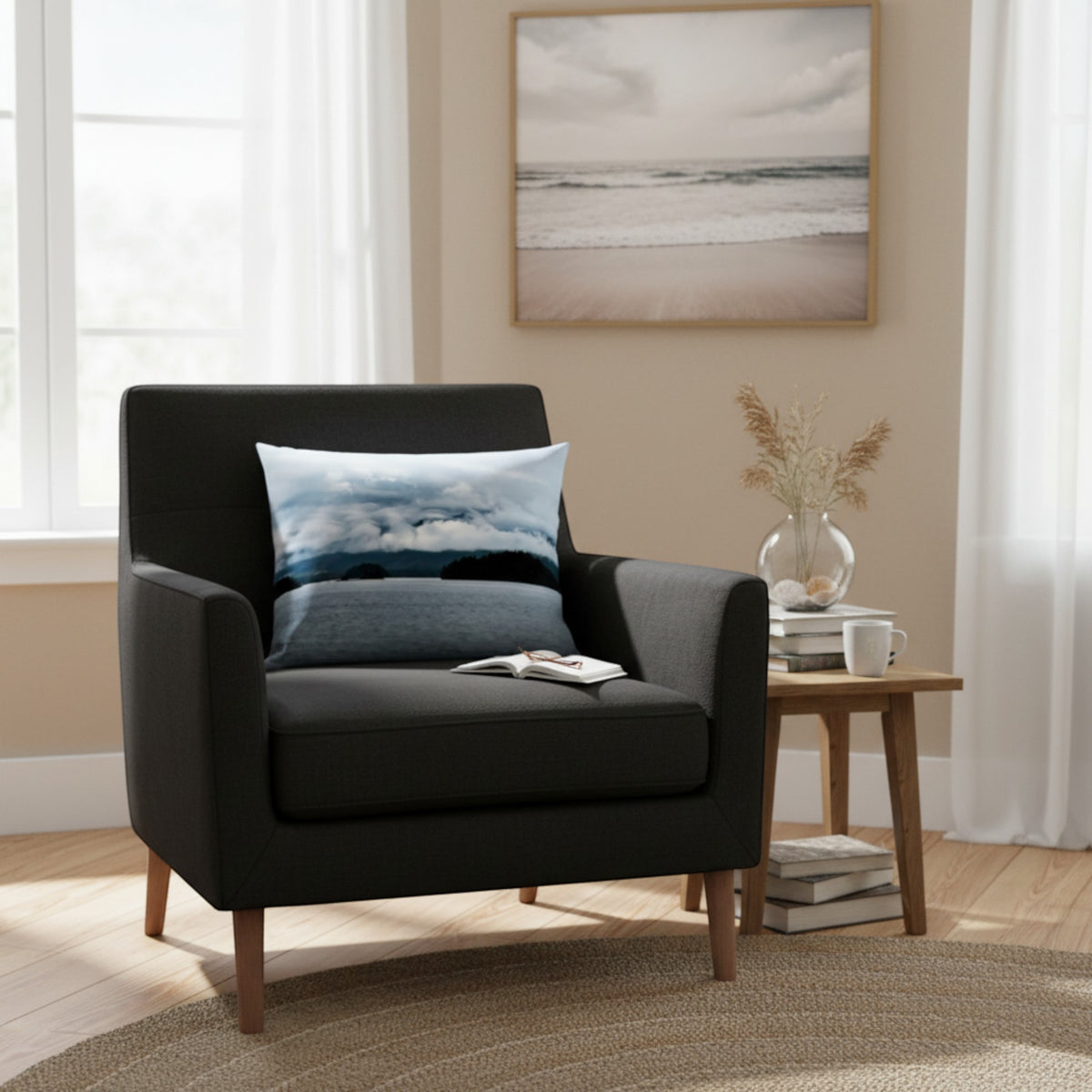 Alberni Inlet 26"x20" Throw Pillow Cover