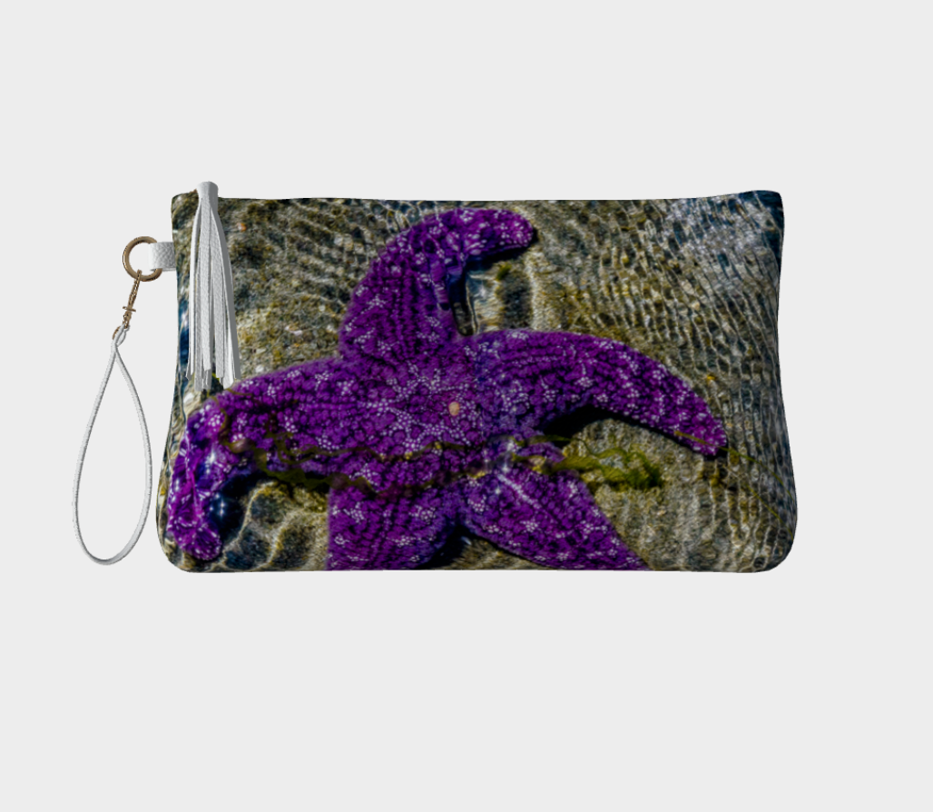 Amazing Starfish Vegan Leather Makeup Bag