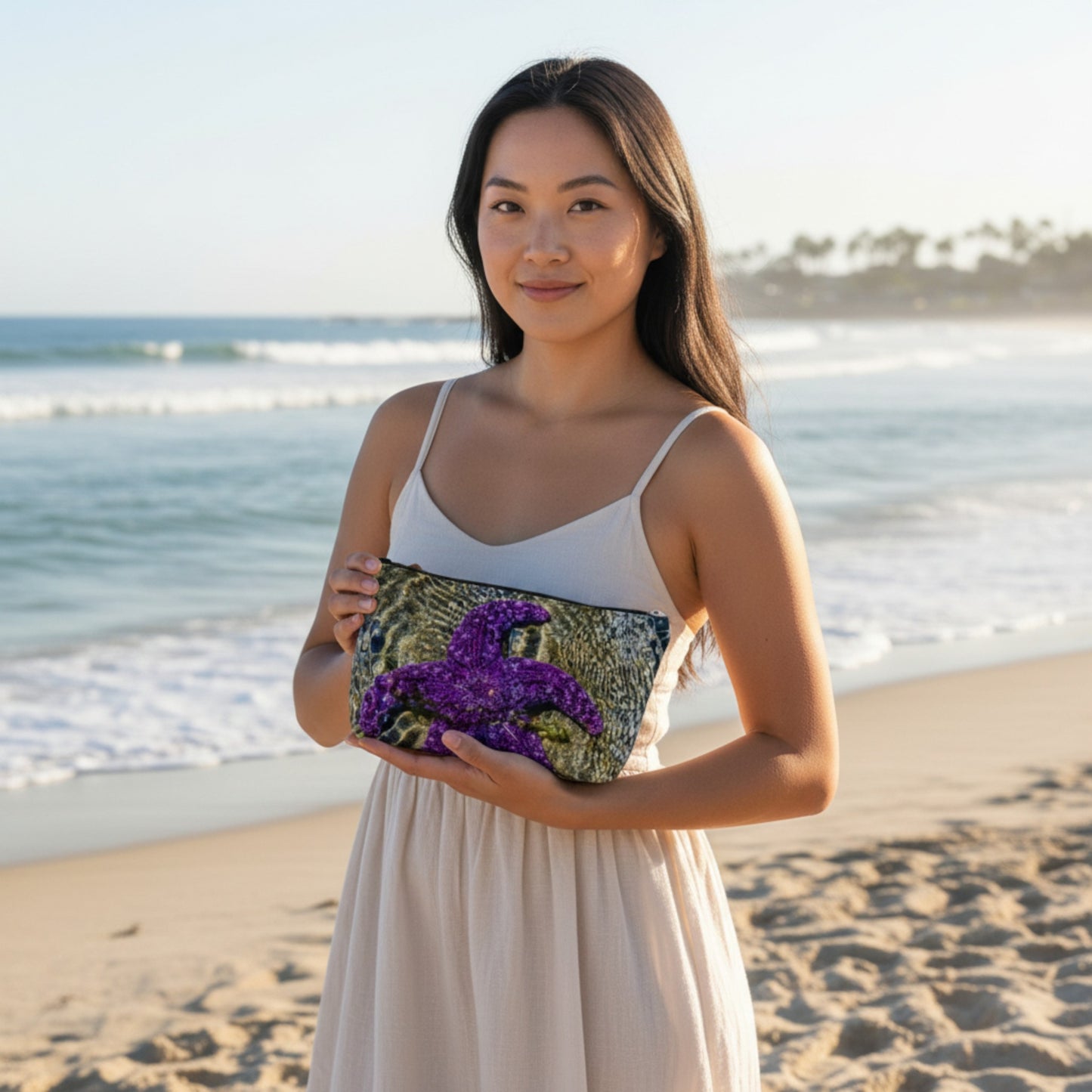 Amazing Starfish Makeup Travel Bag: Marvelous Coastal-Inspired Cosmetic Case