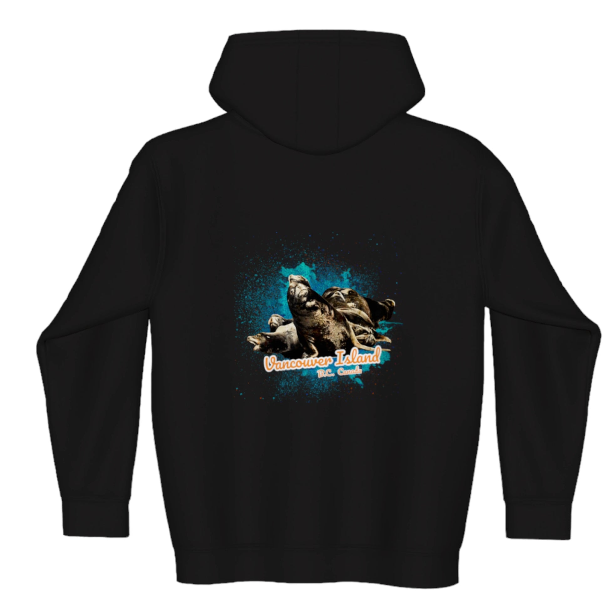 What's Up Sea Lions Vancouver Island BC Canada Premium Zipper Hoodie