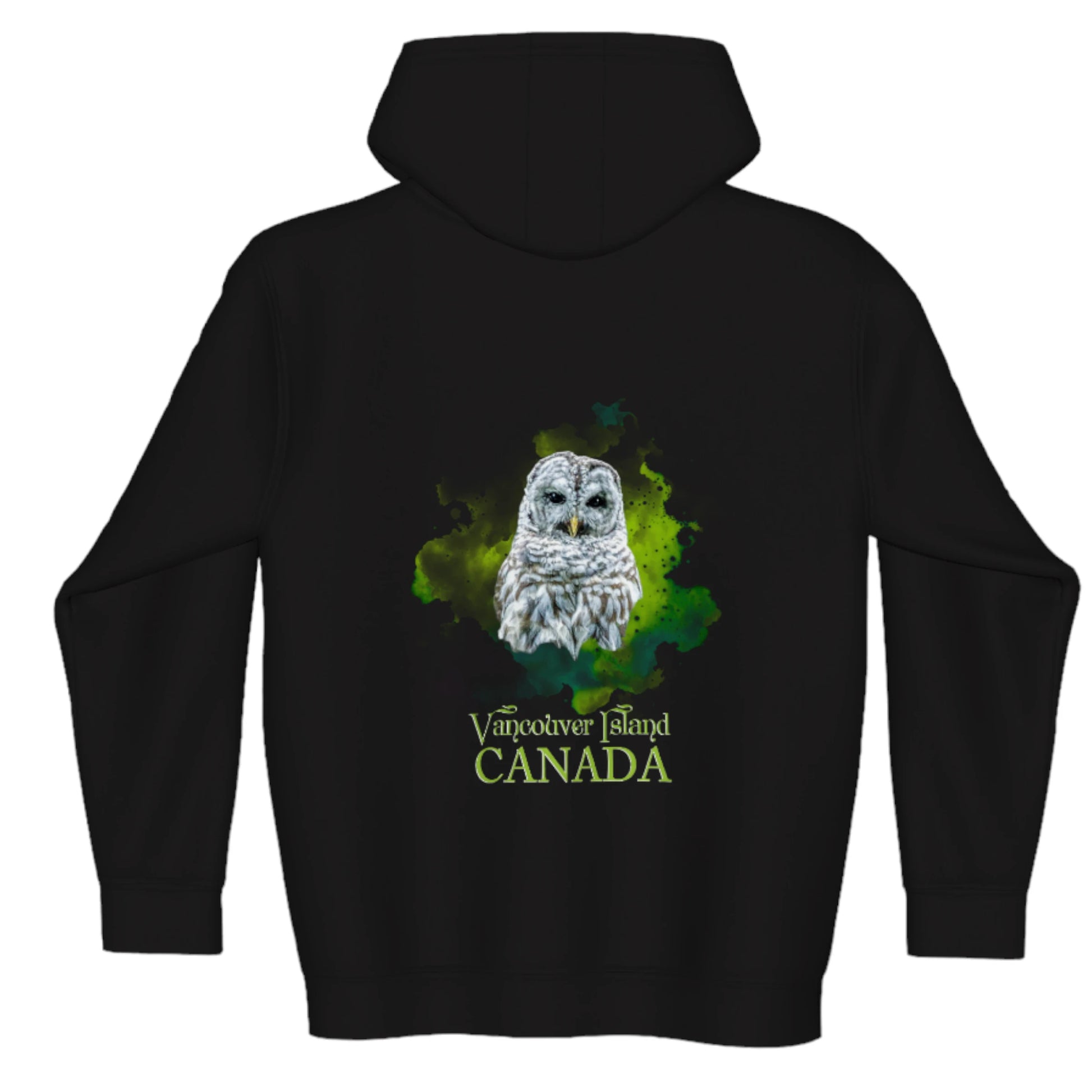 Wise Owl Vancouver Island Canada Premium Zipper Hoodie