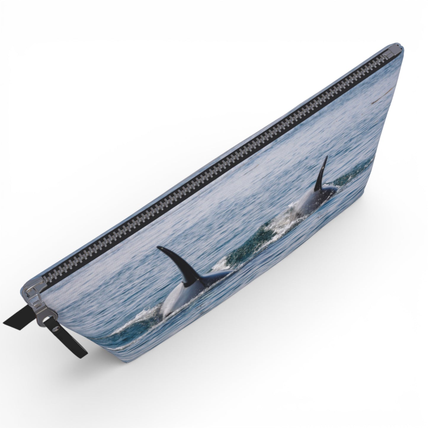 Orca By My Side Makeup Travel Bag: Heartwarming Coastal Wildlife-Inspired Cosmetic Case