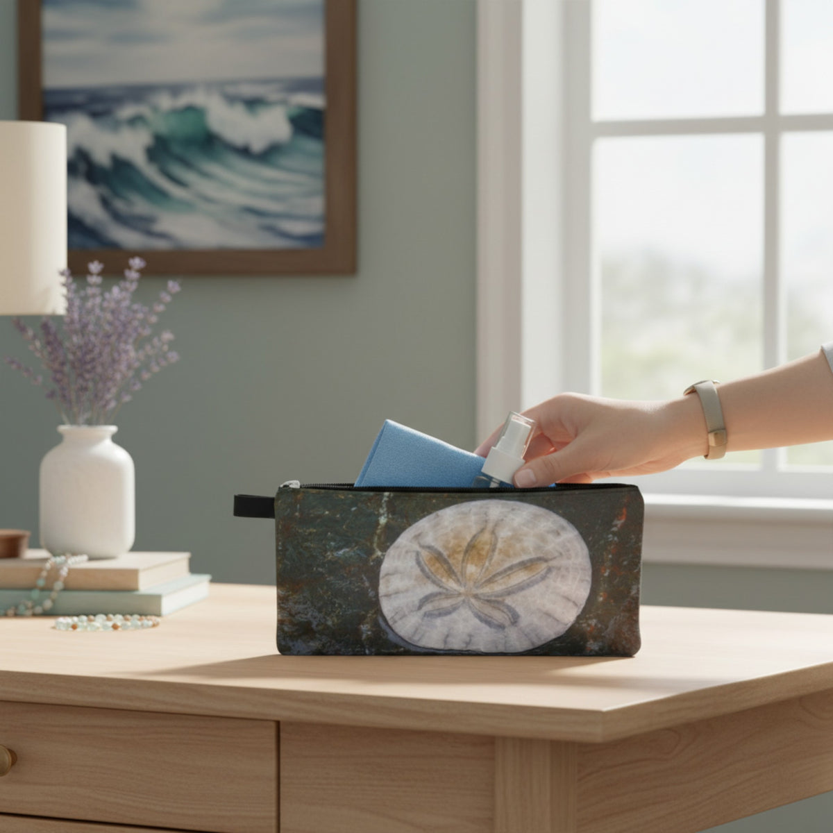 Chesterman Beach Sand Dollar Versatile Storage Pencil Case