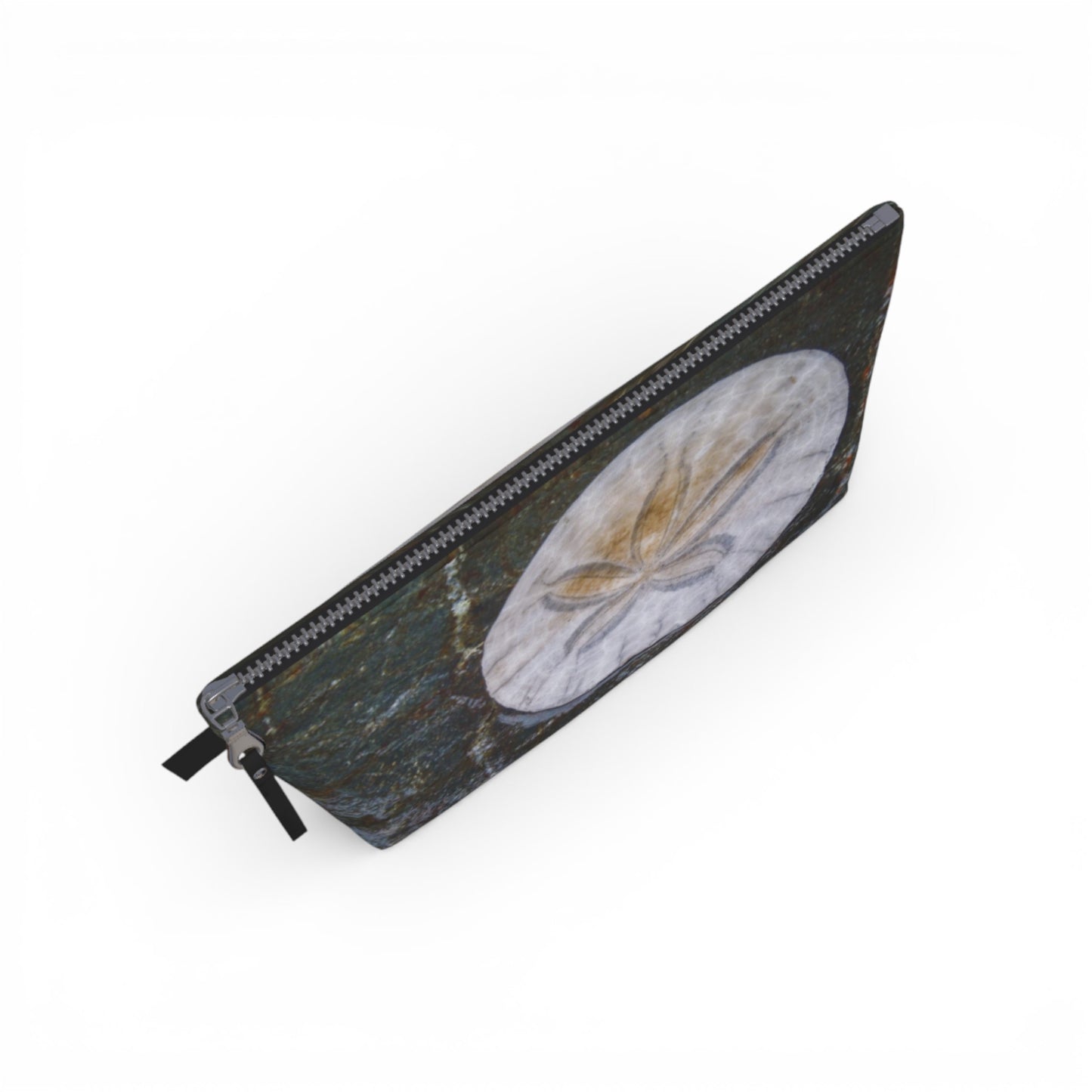 Came To Be Here Sand Dollar Makeup Travel Bag: Charming Coastal-Inspired Cosmetic Case
