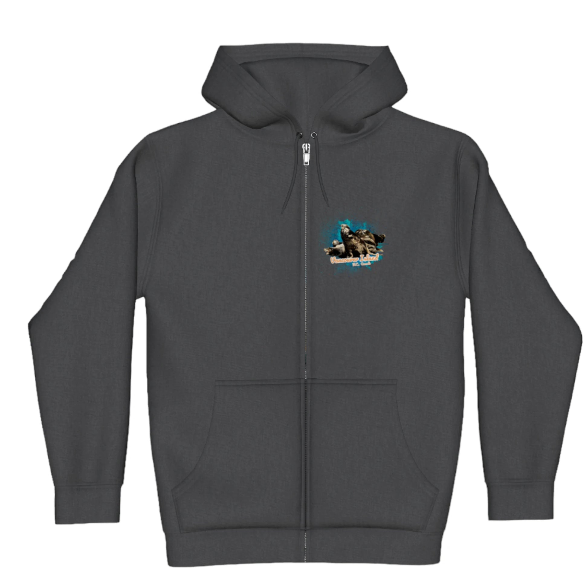 What's Up Sea Lions Vancouver Island BC Canada Premium Zipper Hoodie