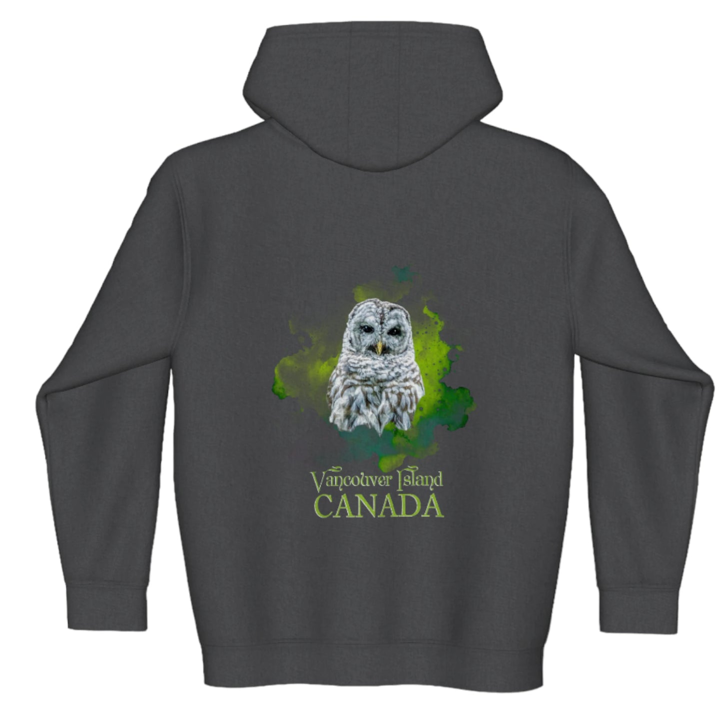 Wise Owl Vancouver Island Canada Premium Zipper Hoodie