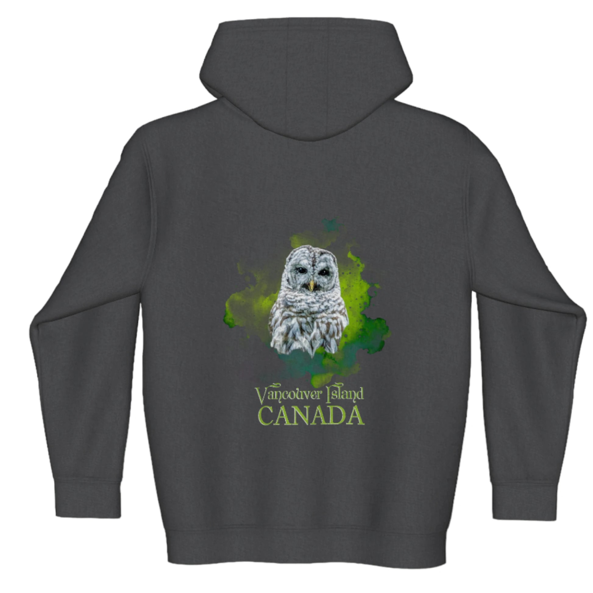 Wise Owl Vancouver Island Canada Premium Zipper Hoodie