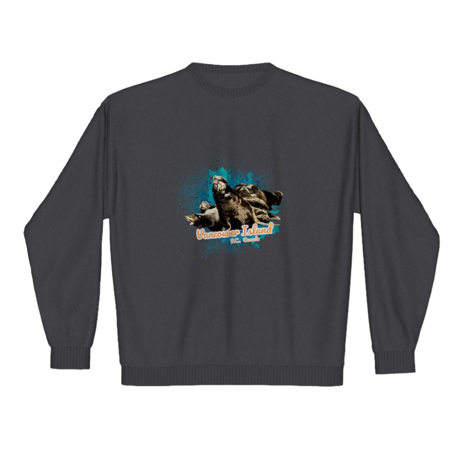 What's Up? Sea Lions Vancouver Island BC Canada Premium Crewneck Sweatshirt