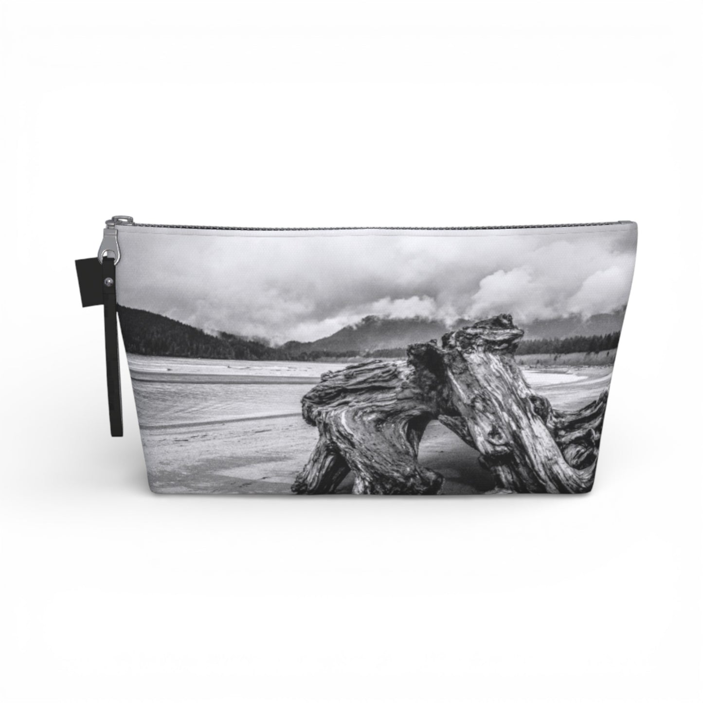 Driftwood Monument Port Renfrew Makeup Travel Bag: Rustic Coastal-Inspired Cosmetic Case