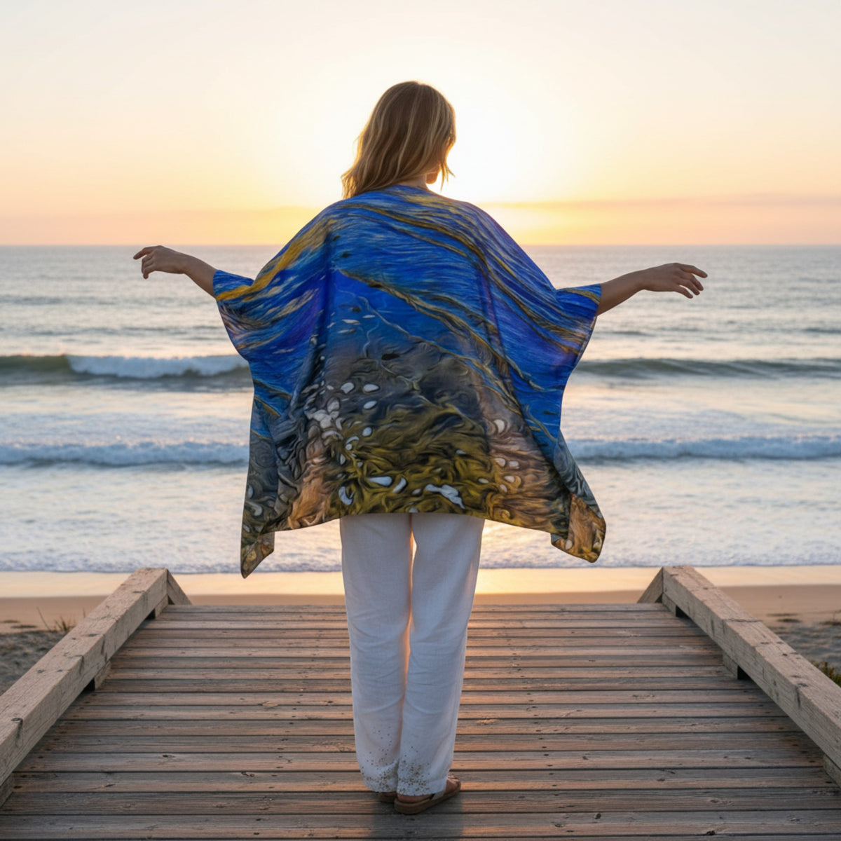 Ebb & Flow Draped Kimono