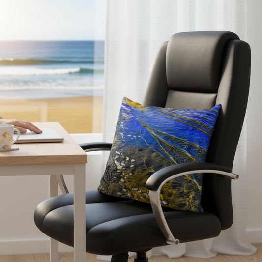 Ebb and Flow 22"x22" Throw Pillow Cover
