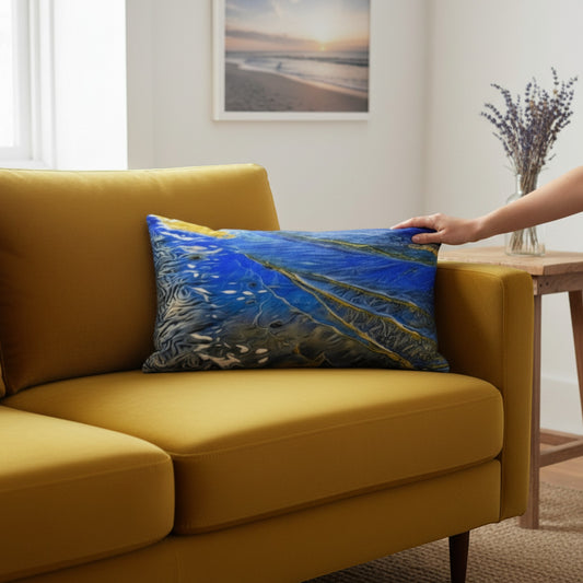 Ebb and Flow 24"x12" Throw Pillow Cover