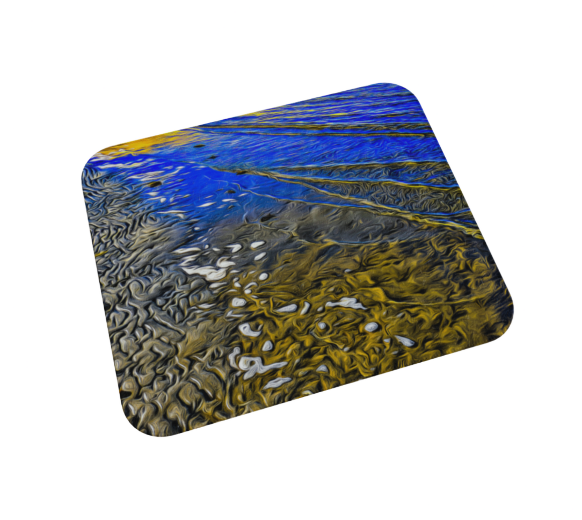 Ebb and Flow Desk Mat Mousepad 
