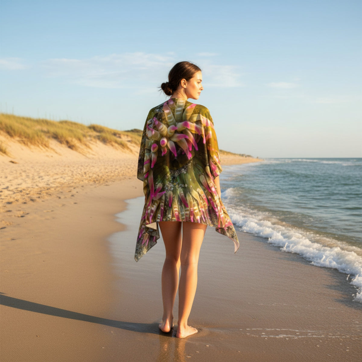 Enchanted Sea Anemone Draped Kimono