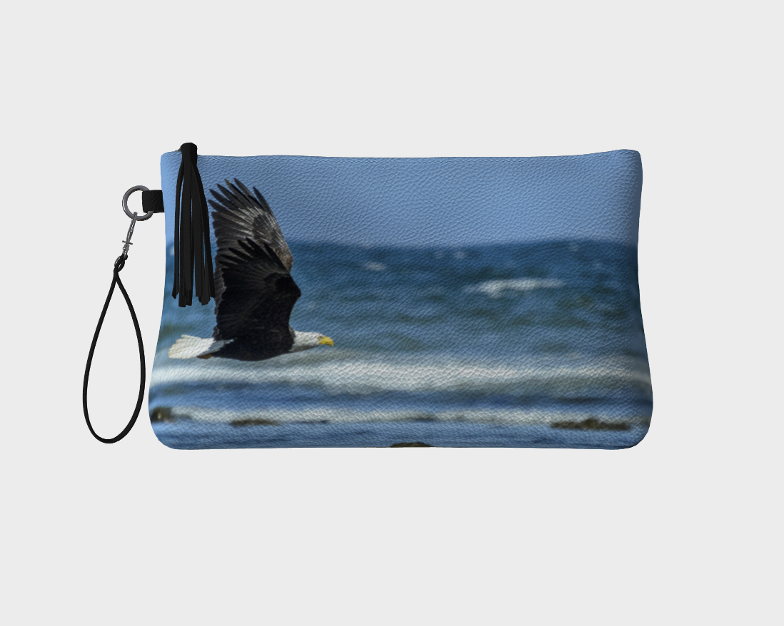 Fly Like A Eagle Vegan Leather Makeup Bag