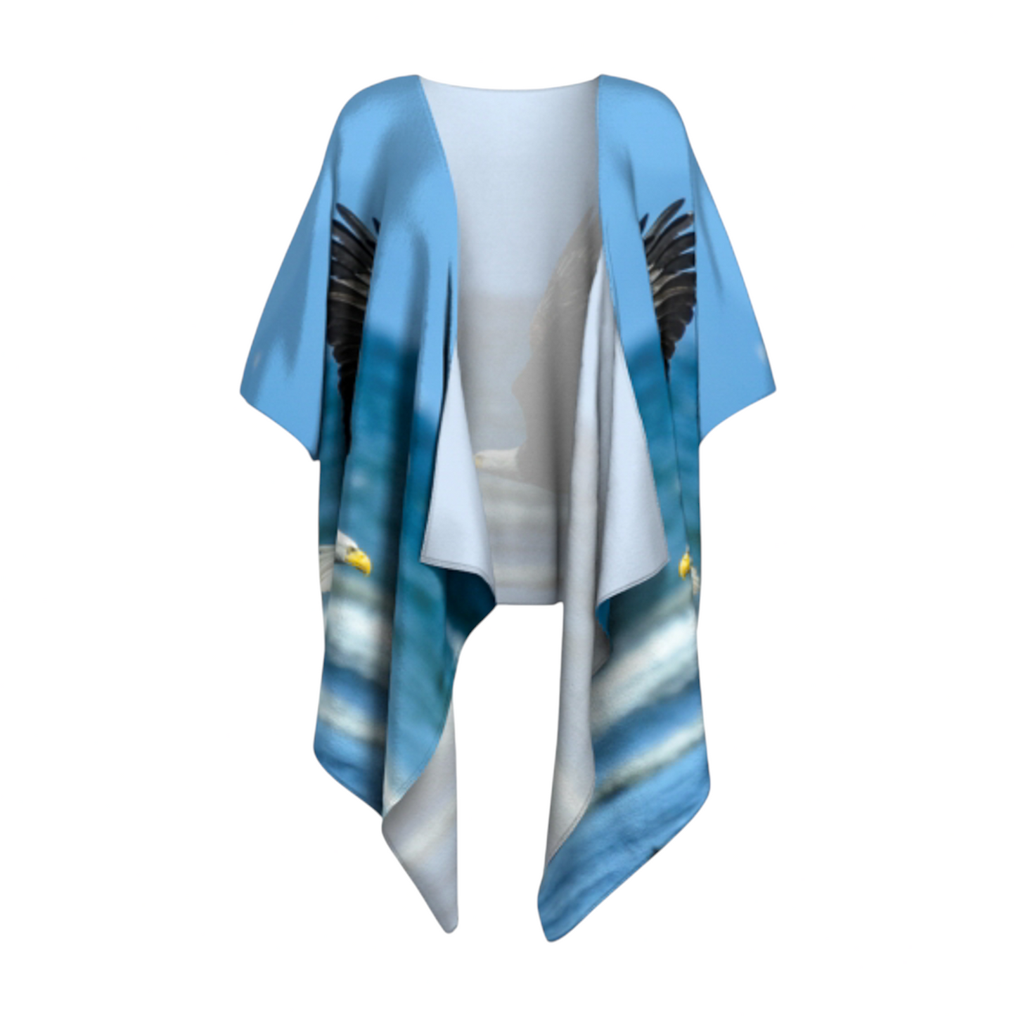 Fly Like An Eagle Draped Kimono