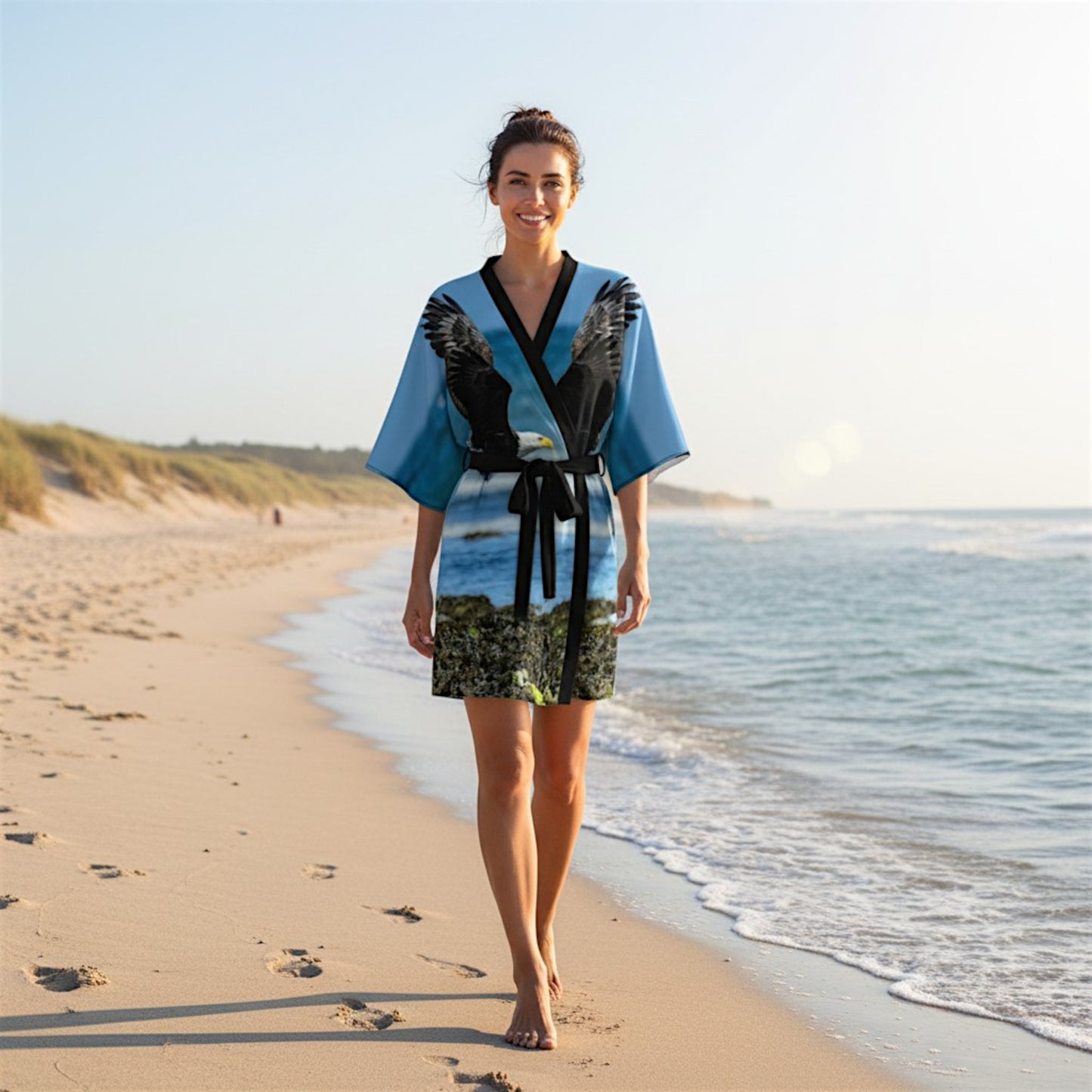 Fly Like An Eagle Kimono Robe