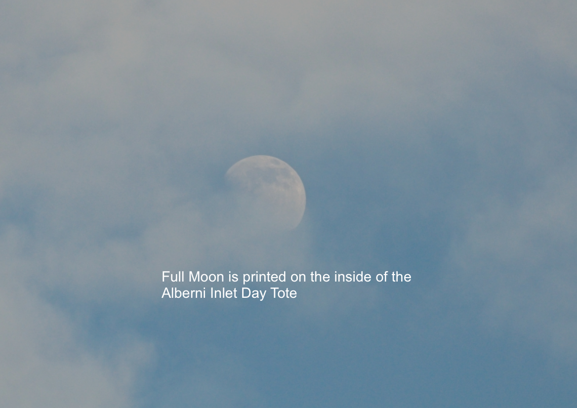 Alberni Inlet Neoprene Day Tote: Scenic Coastal Landscape Print Bag