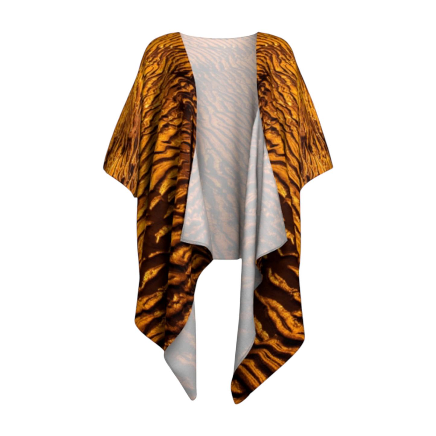 Golden Sand Draped Kimono