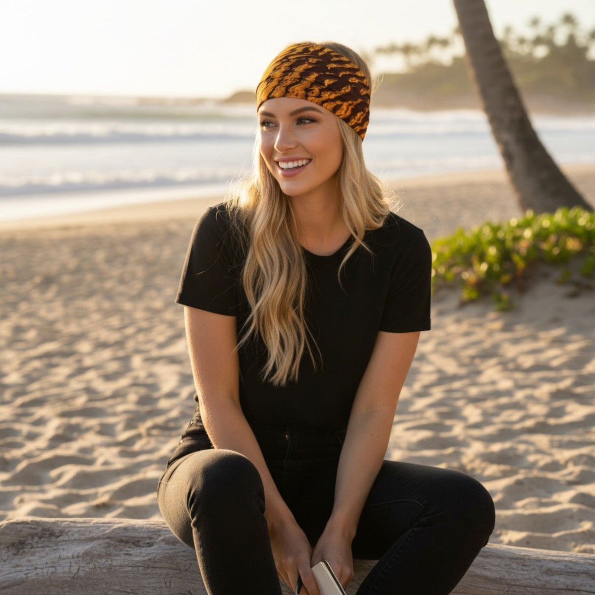 Golden Sand Headband Neck Gaiter