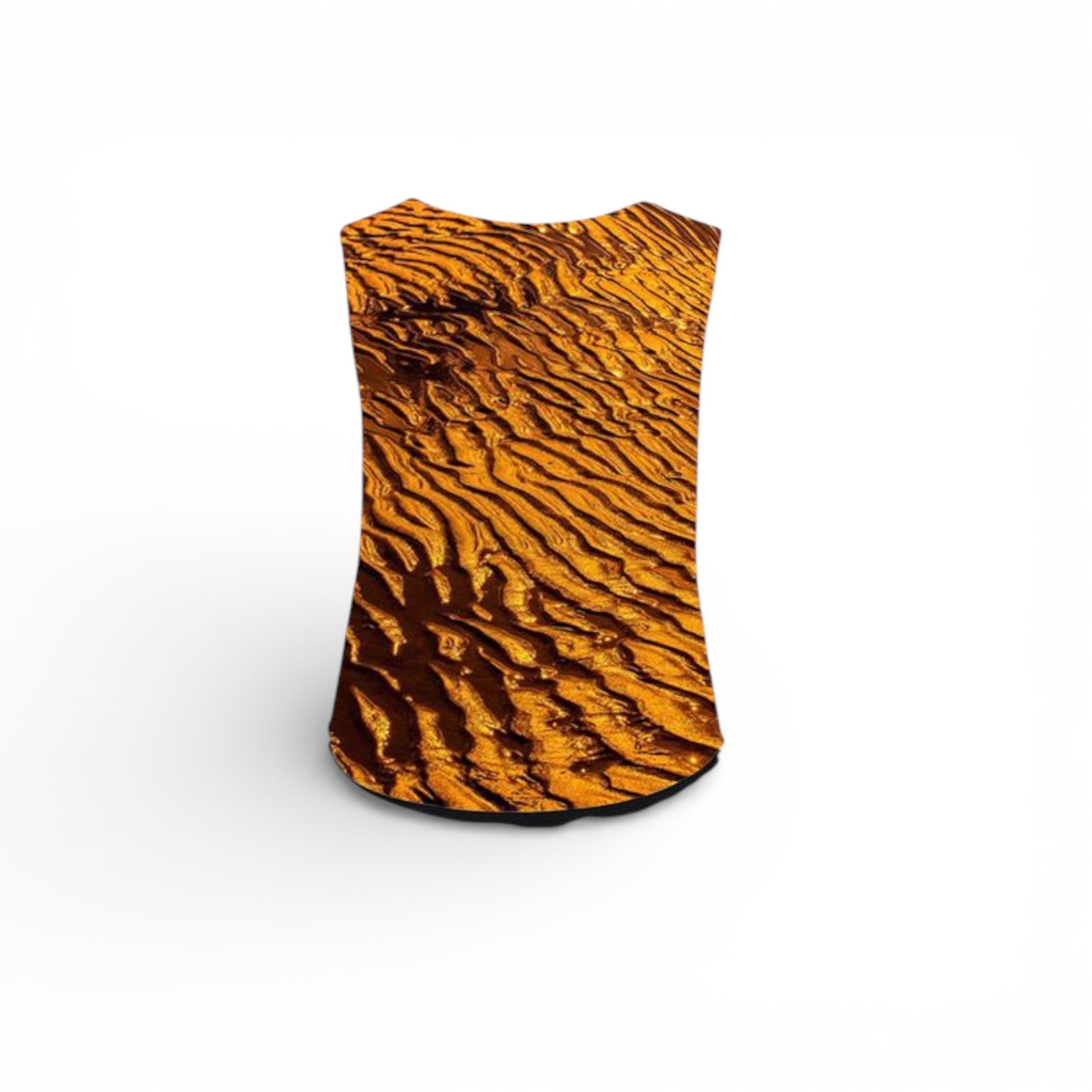 Sand patterned product on a white background