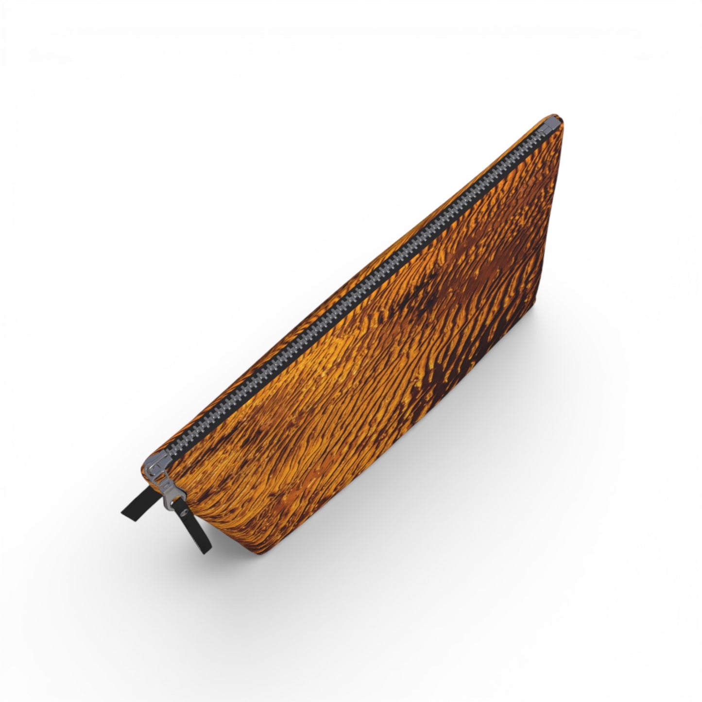 Golden Sand Makeup Travel Bag: Radiant Beach-Inspired Cosmetic Case