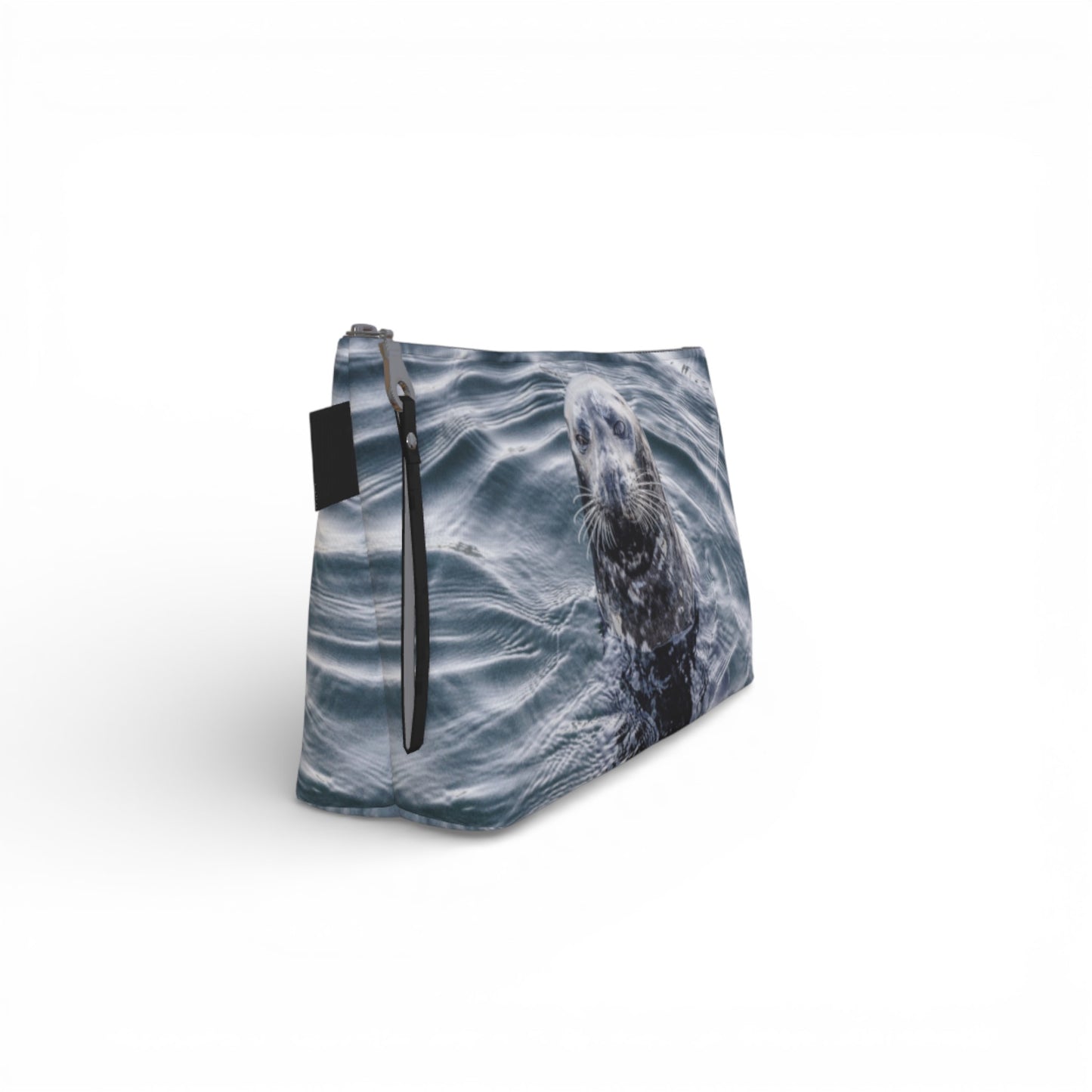 Harbour Seal Vancouver Island Makeup Travel Bag: Adorable Coastal Wildlife-Inspired Cosmetic Case