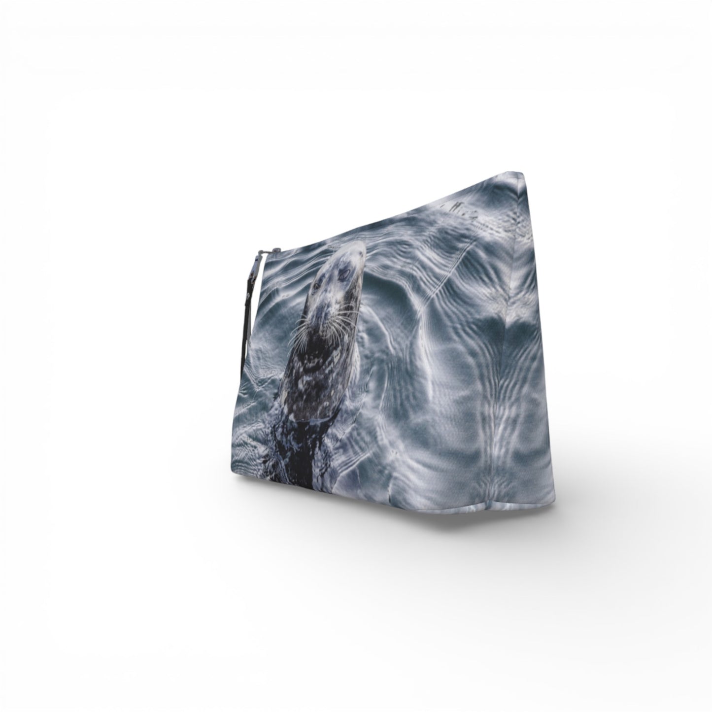 Harbour Seal Vancouver Island Makeup Travel Bag: Adorable Coastal Wildlife-Inspired Cosmetic Case