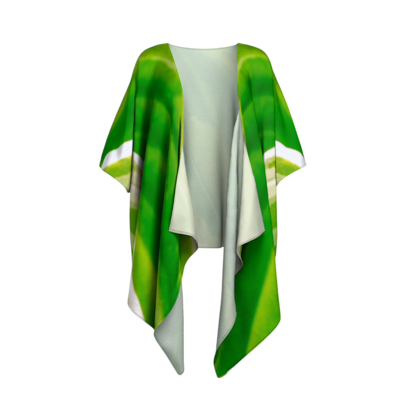 Hosta Green Draped Kimono