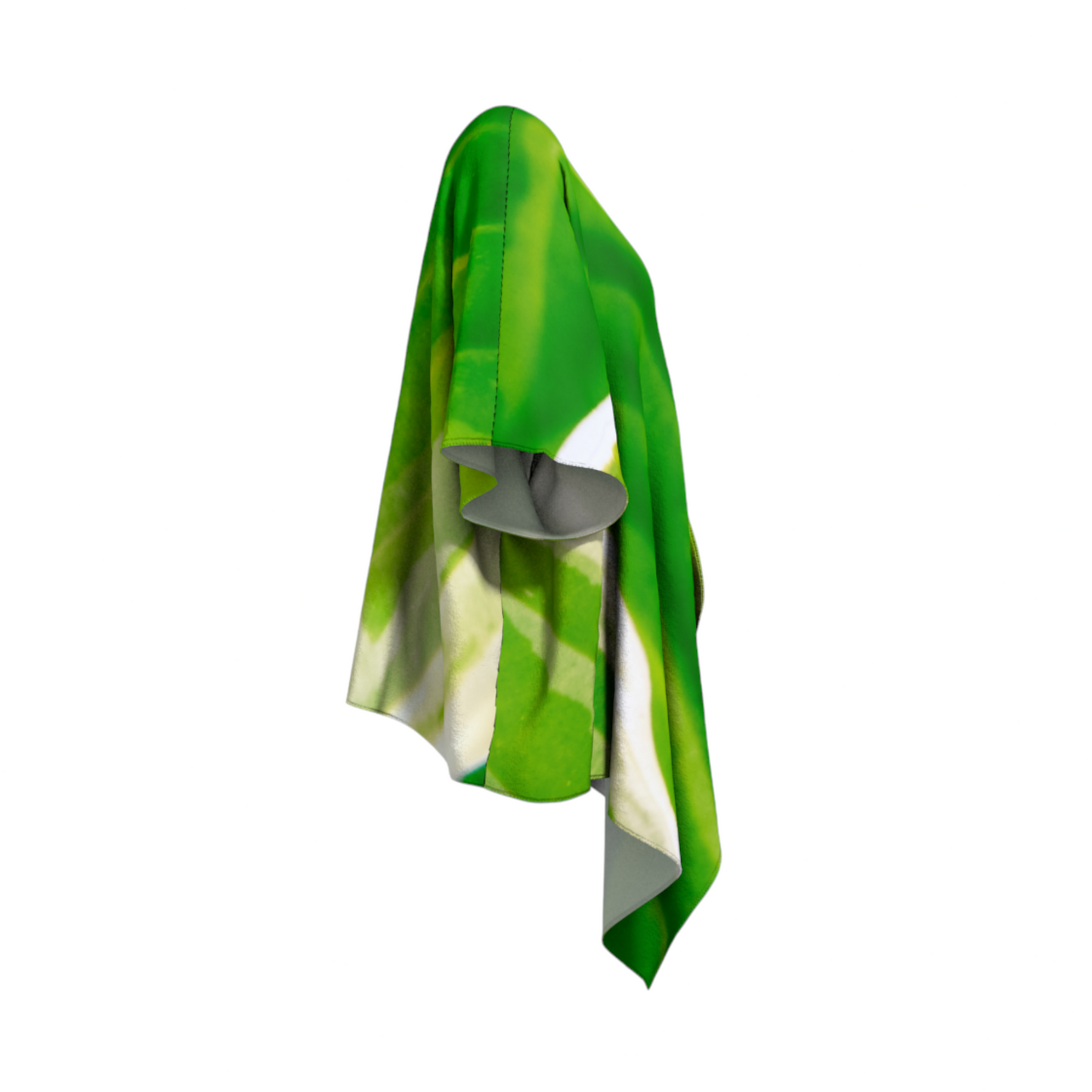 Hosta Green Draped Kimono