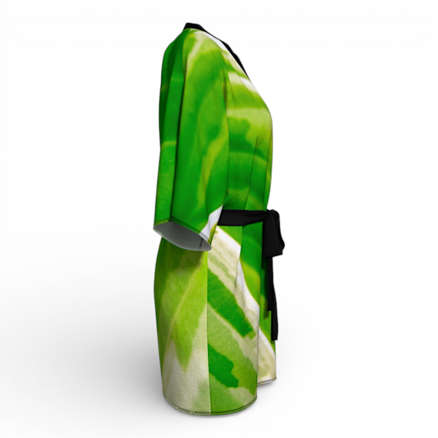 Hosta Green Kimono Robe