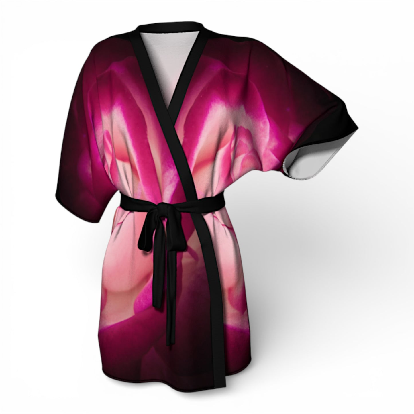 Illuminated Rose Kimono Robe