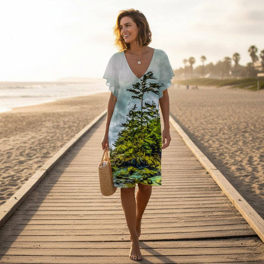 Inspiring West Coast Above the Knee Beach Dress