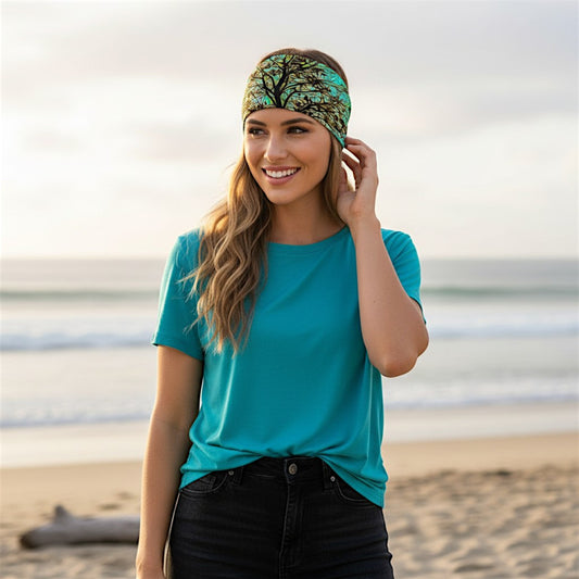Island Tree of Life Headband Neck Gaiter