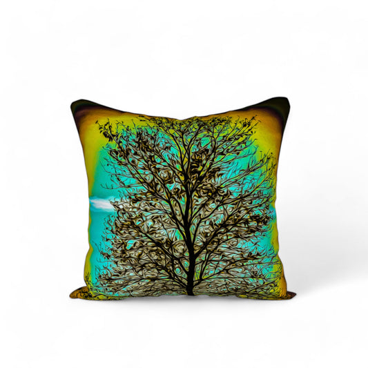 Island Tree of Life 18"x18" Throw Pillow Cover