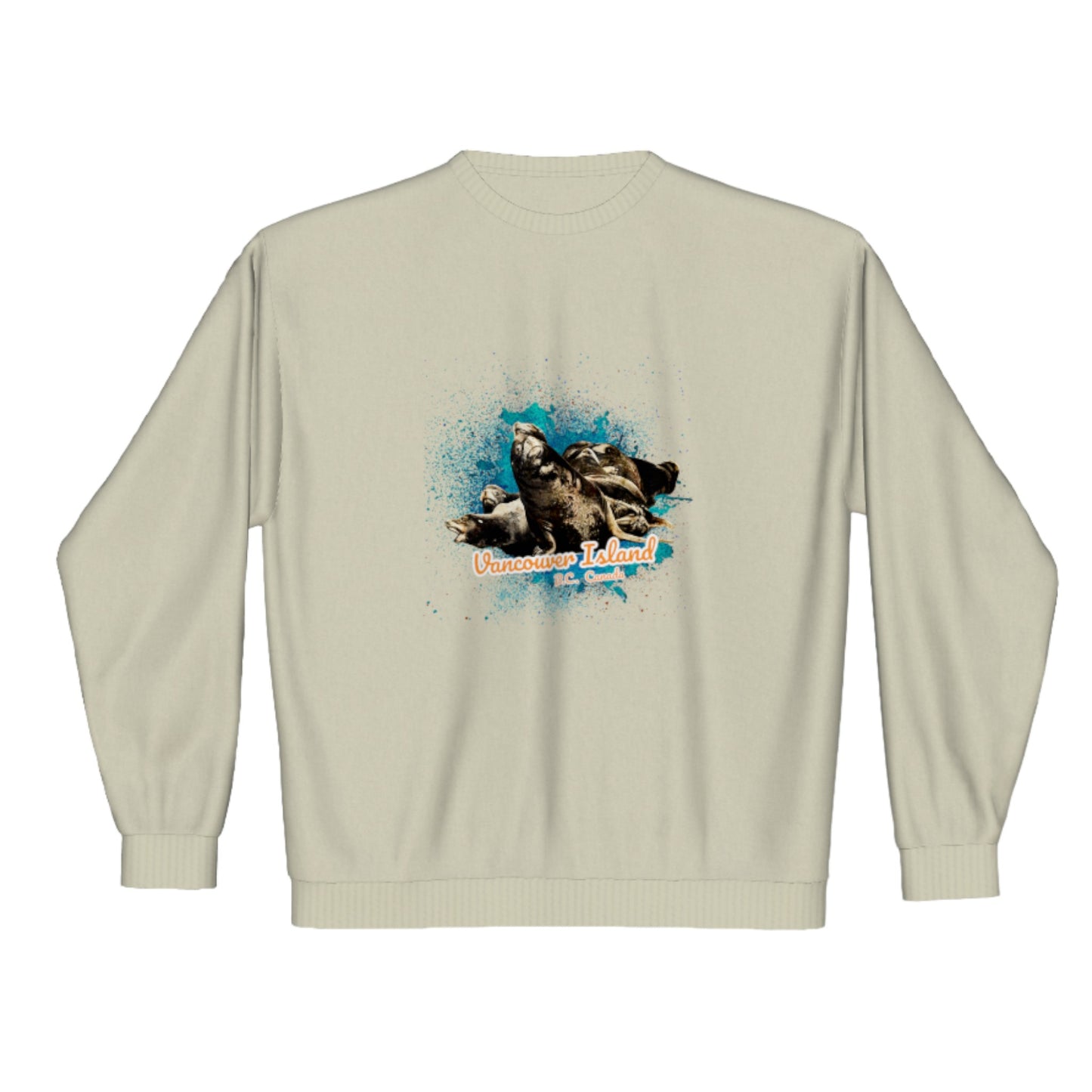 What's Up? Sea Lions Vancouver Island BC Canada Premium Crewneck Sweatshirt