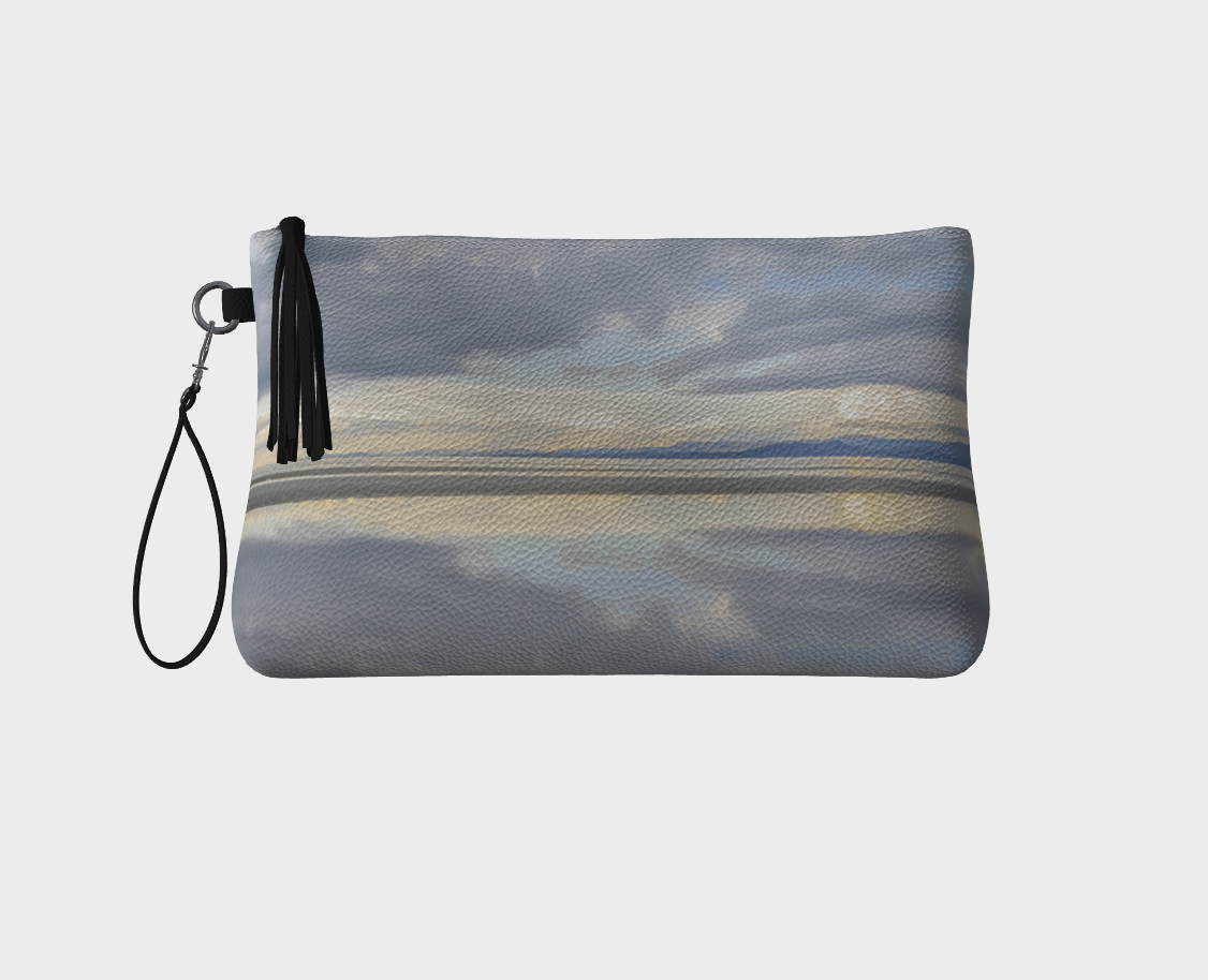 Light Language Parksville Beach Vegan Leather Makeup Bag